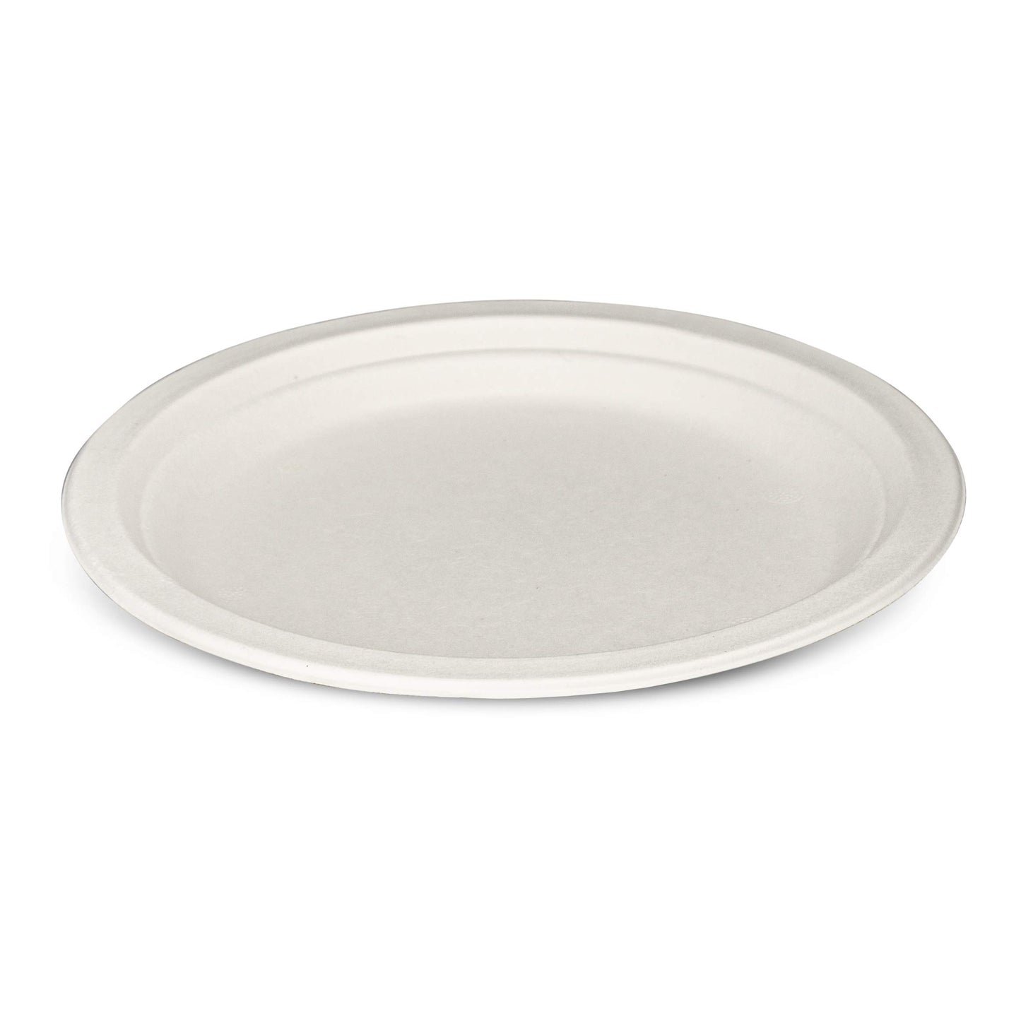 Comfy Package [125 pezzi - 23 cm] Piatti monouso 100% compostabili in canna da zucchero - ecologici e resistenti