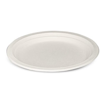 Comfy Package [125 pezzi - 23 cm] Piatti monouso 100% compostabili in canna da zucchero - ecologici e resistenti