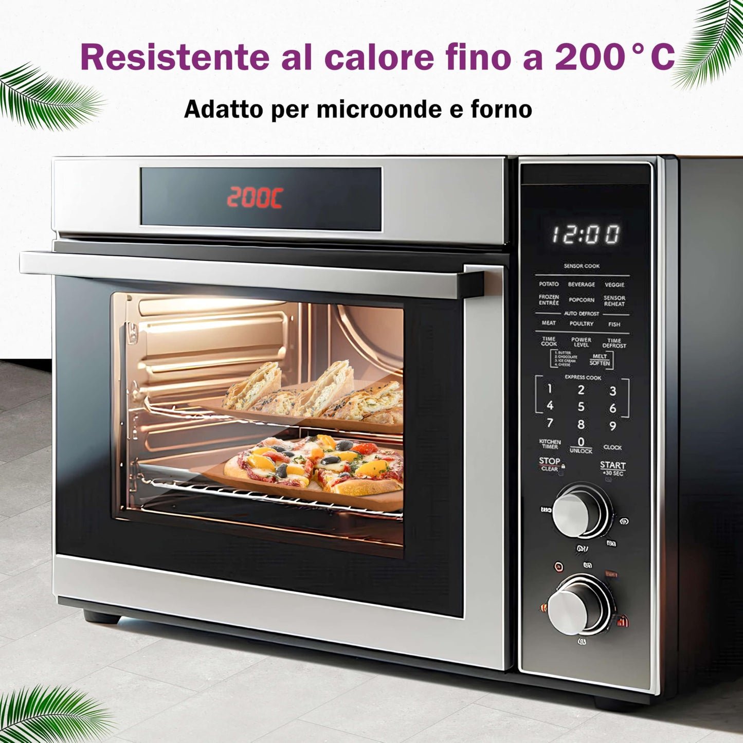 Waipur Piatti in Foglia di Palma Ecologici - 25 Pz Quadrati 20x20 cm - Stoviglie usa e getta Compostabili Eleganti - Leggeri e Resistenti - Simile al Bamboo e al Legno - Ideale per Feste